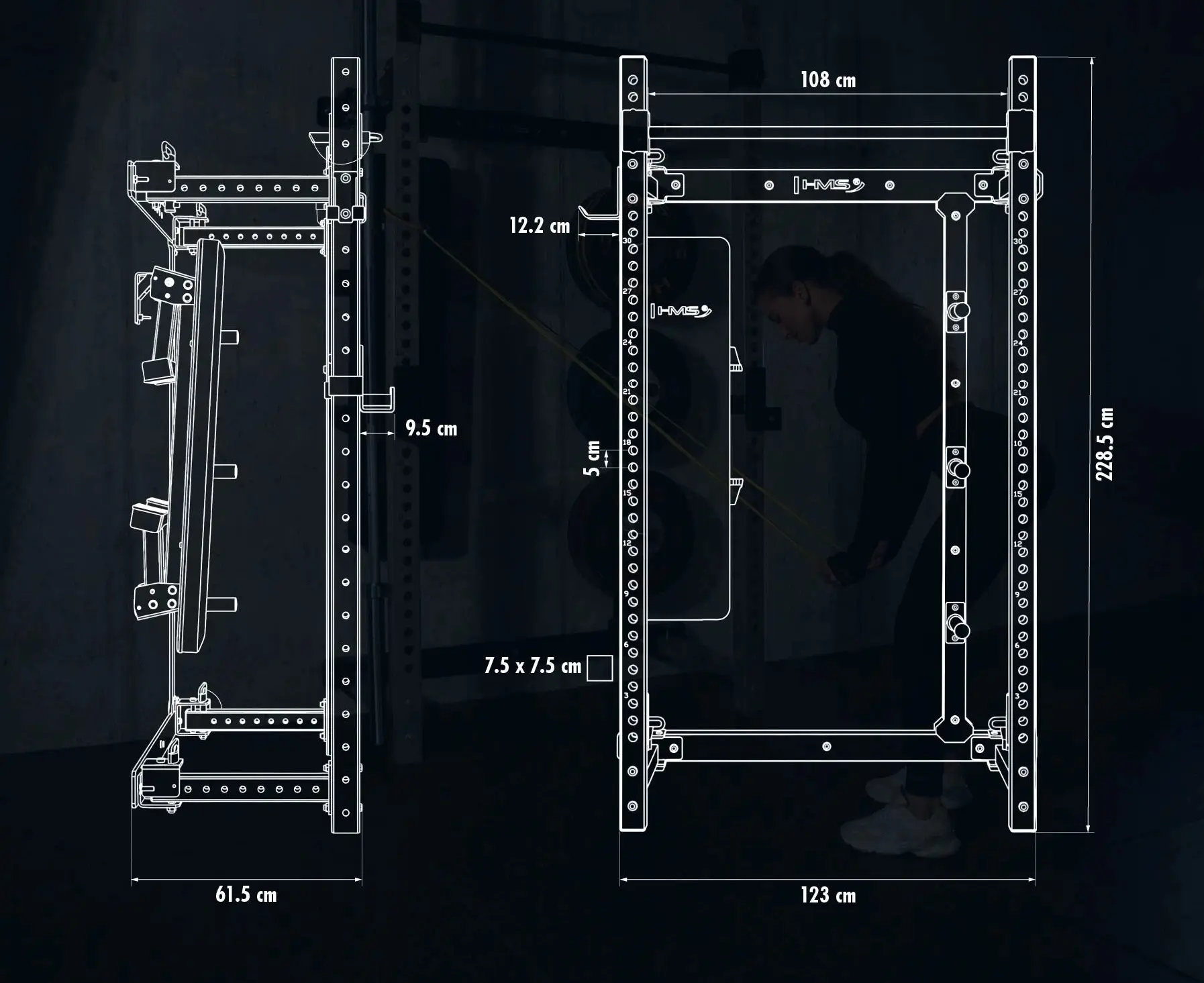 Многофункциональный тренажер HMS Fitness KLT34 (Grey) - 5
