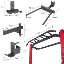 Многофункциональный тренажер HMS KLT22 (Black/Red) Thumb