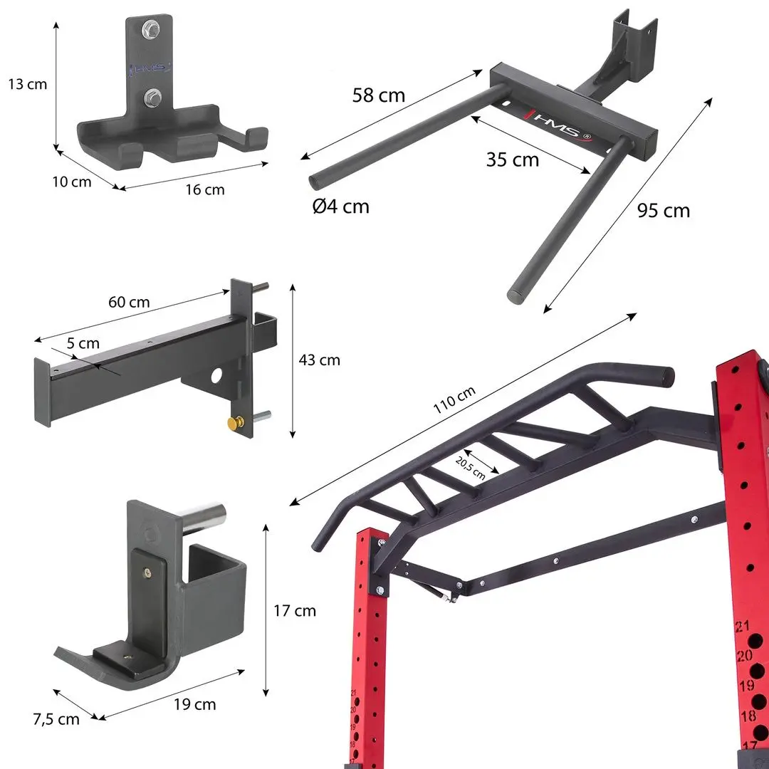 Многофункциональный тренажер HMS KLT22 (Black/Red)