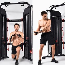 Мультифункциональный тренажер HMS ARES 1 (Black/Red) Thumb