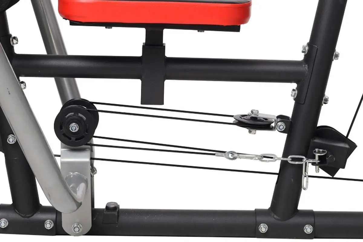 Aparat de antrenament multifunctional HMS Premium Tytan 9 (Grey/Red)