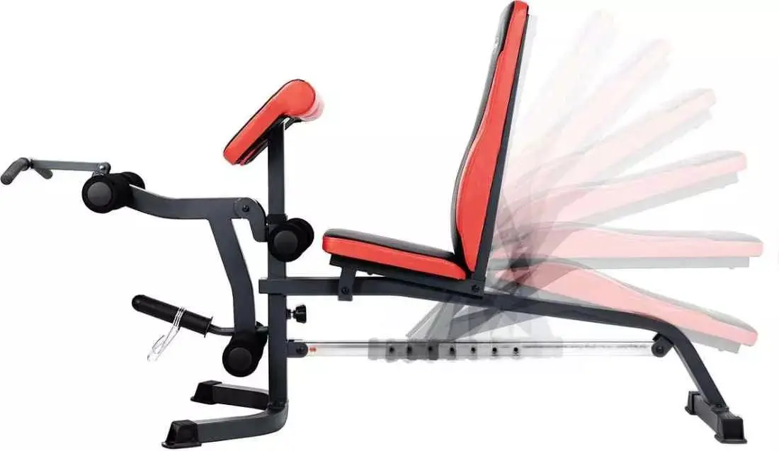 Скамья для силовых упражнений LS3050 (Black/Red)