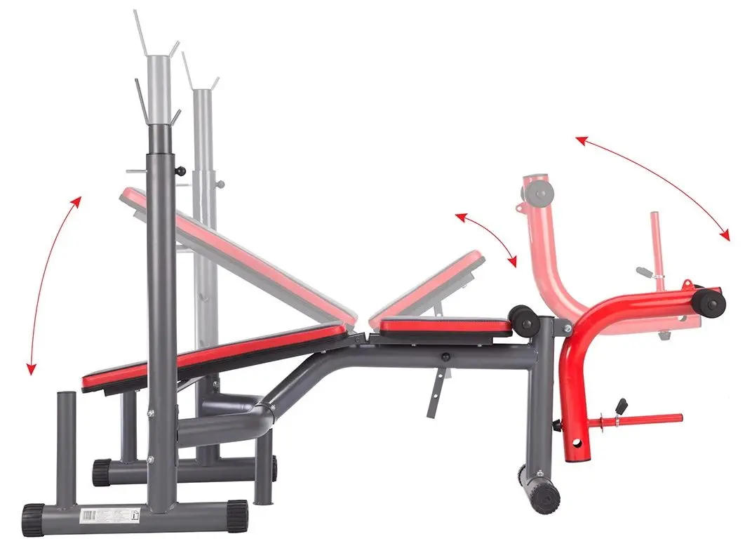 Скамья многофункциональная Hms LS7206 (Black/Red)