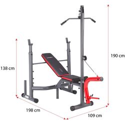 Скамья многофункциональная Hms LS7206 (Black/Red) Thumb