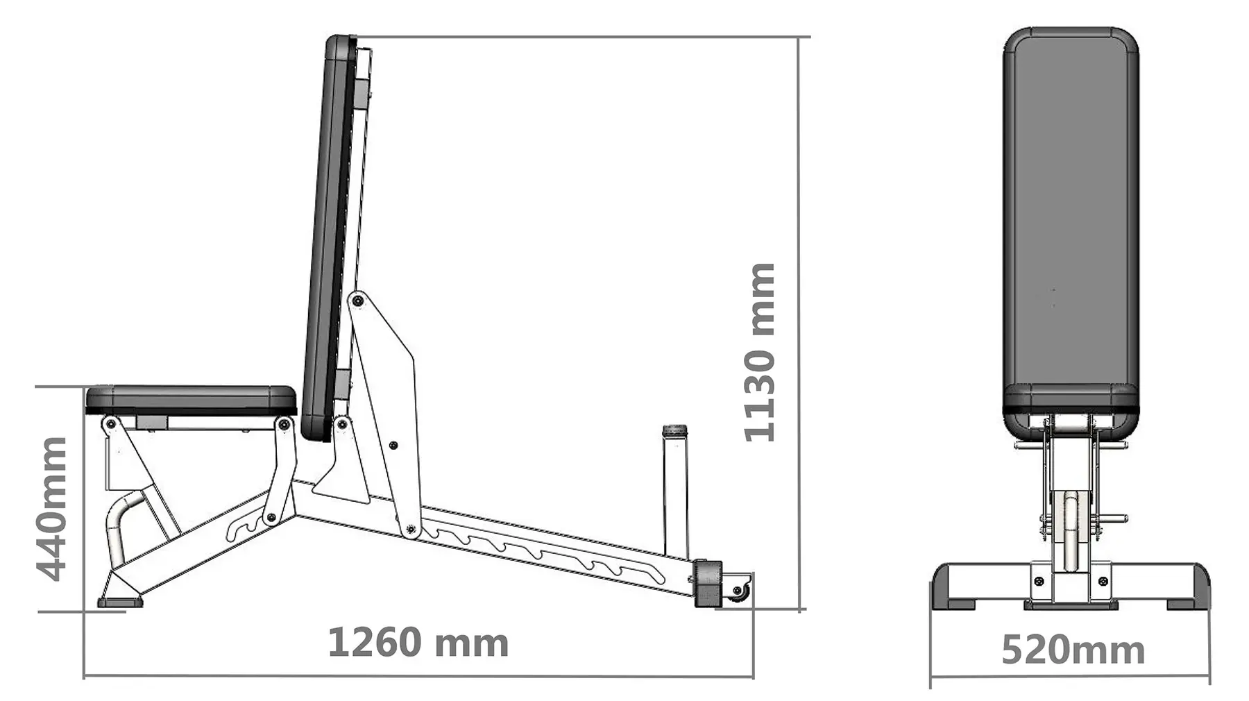 Banca forta reglabila HMS L1237 (Black)