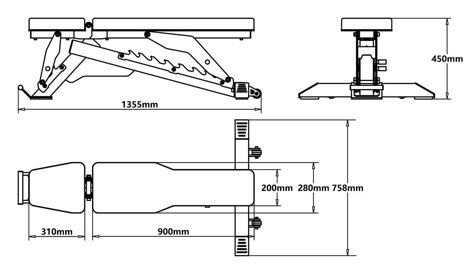 Banca forta reglabila HMS L3150 (Black) - 4