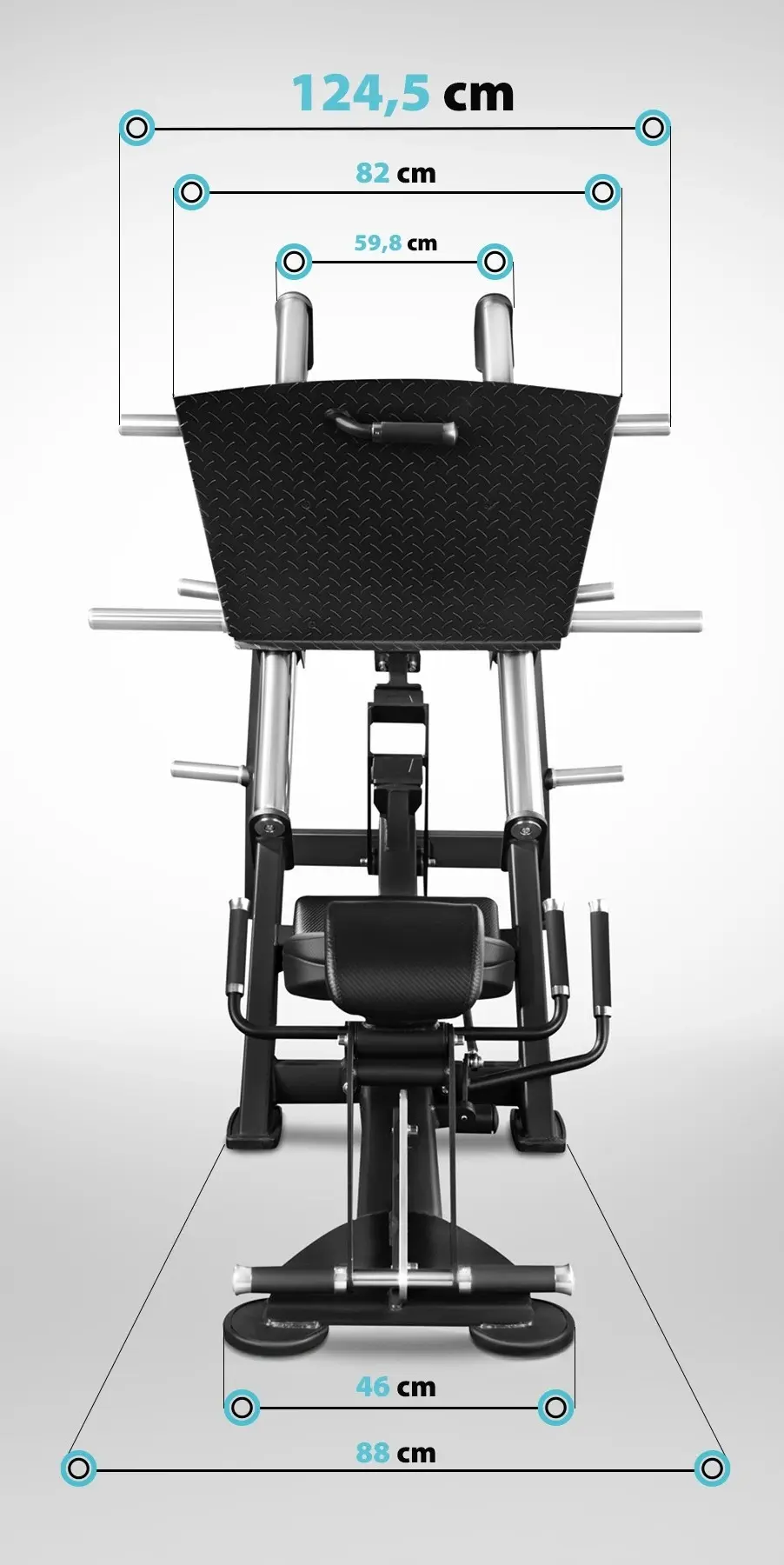 Aparat presa picioare Hms LP7329 (Black/Silver) - 9