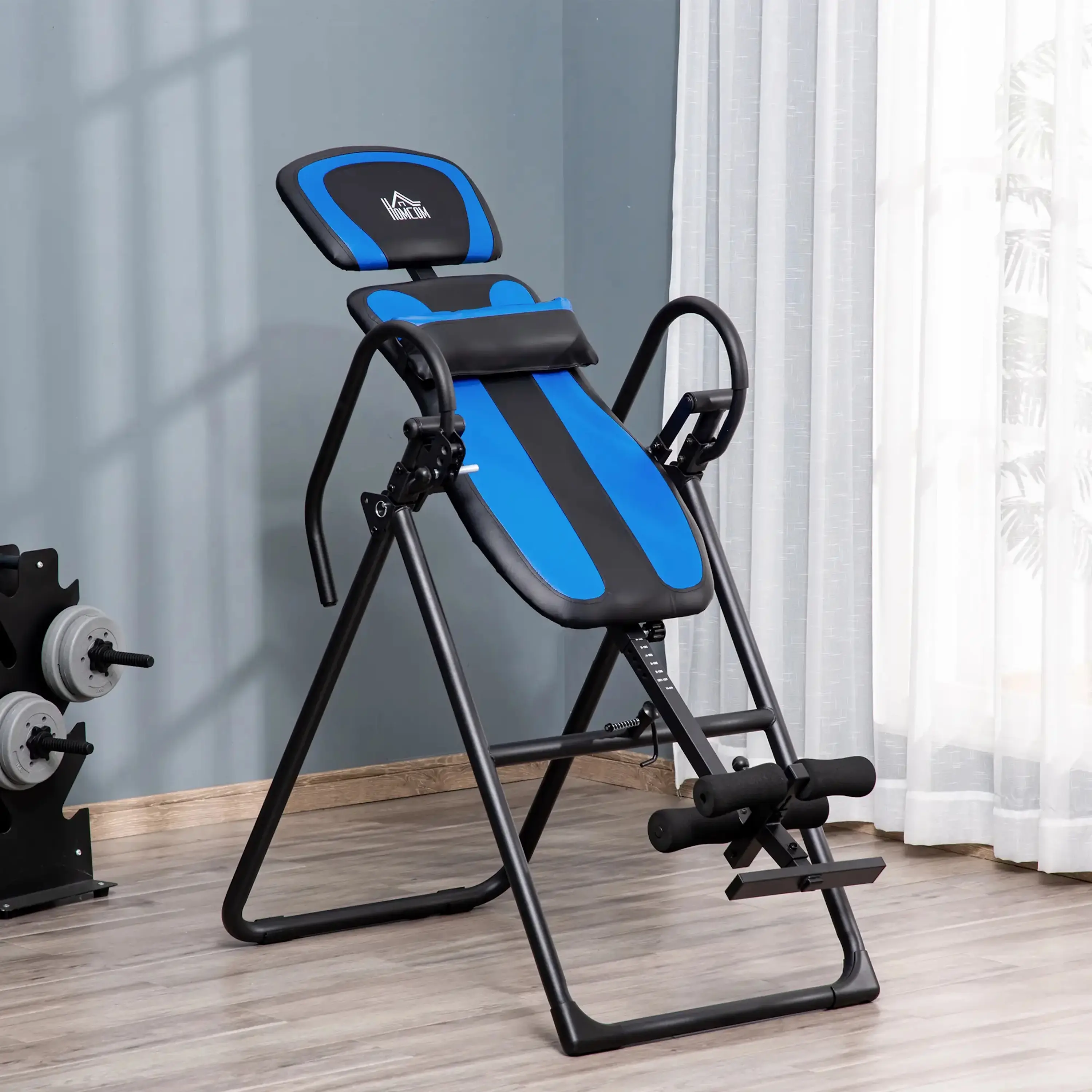 Инверсионный стол Homcom A90-258 (Black/Blue) - 3