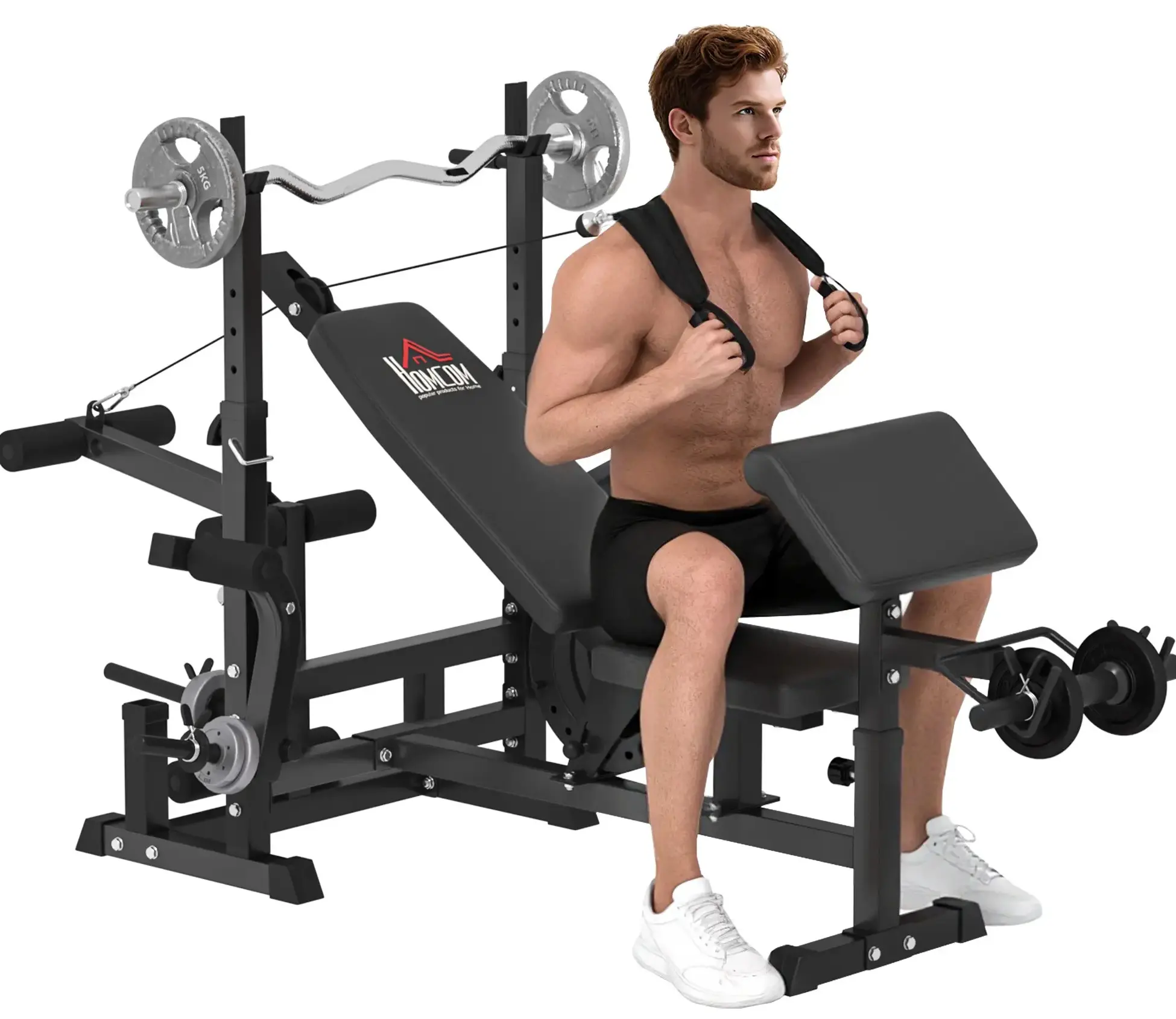 Banca multifunctonala Homcom A91-131BK (Black) - 3