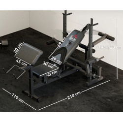Banca multifunctonala Homcom A91-131BK (Black) Thumb