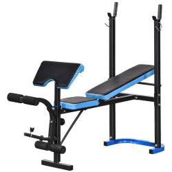 Banca multifunctonala Homcom A91-175 (Blue/Black) Thumb