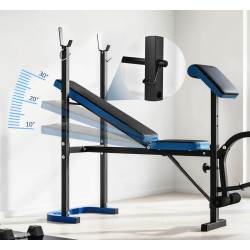 Banca multifunctonala Homcom A91-175 (Blue/Black) Thumb