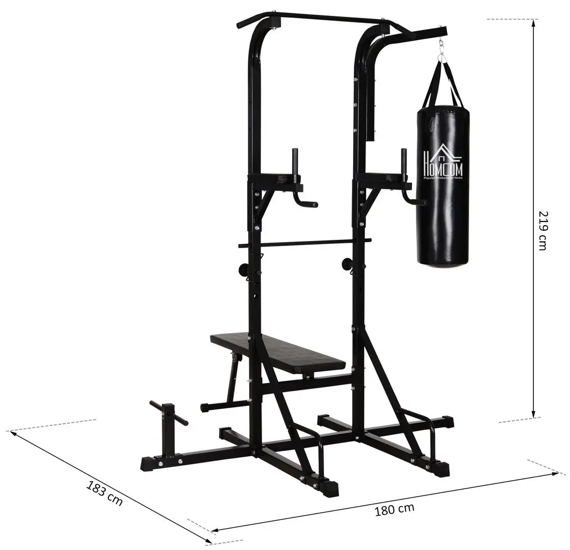 Многофункциональный тренажер Homcom A91-080 (Black)