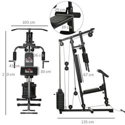 Aparat multifunctional Homcom A91-177 (Black) Thumb