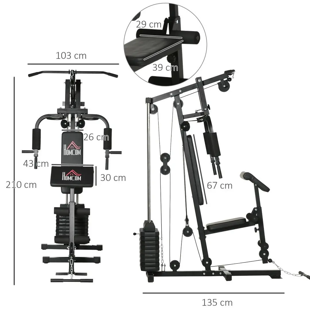 Aparat multifunctional Homcom A91-177 (Black)