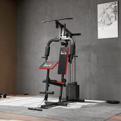 Aparat multifunctional sportiv Homcom A91-178RD (Black/Red) Thumb