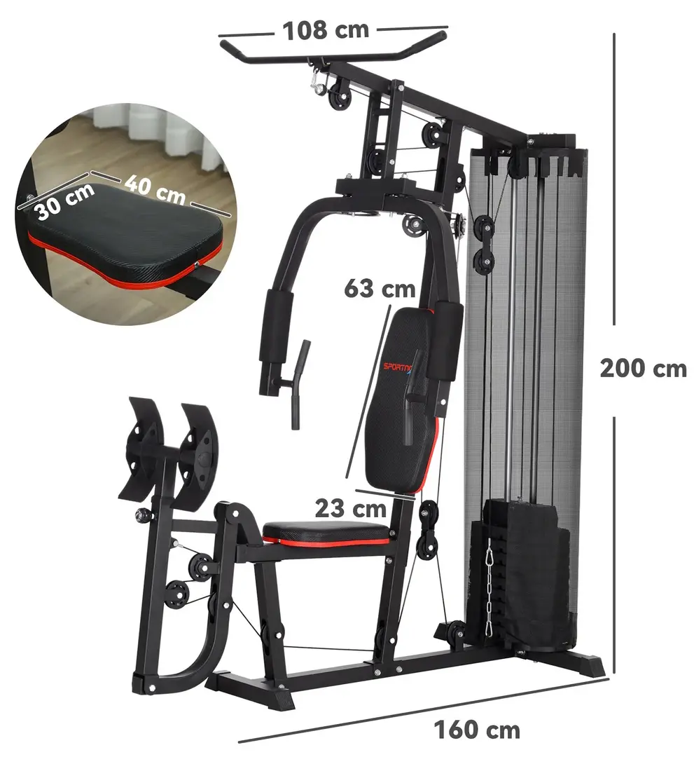 Aparat multifunctional Homcom A91-319V01BK (Black)