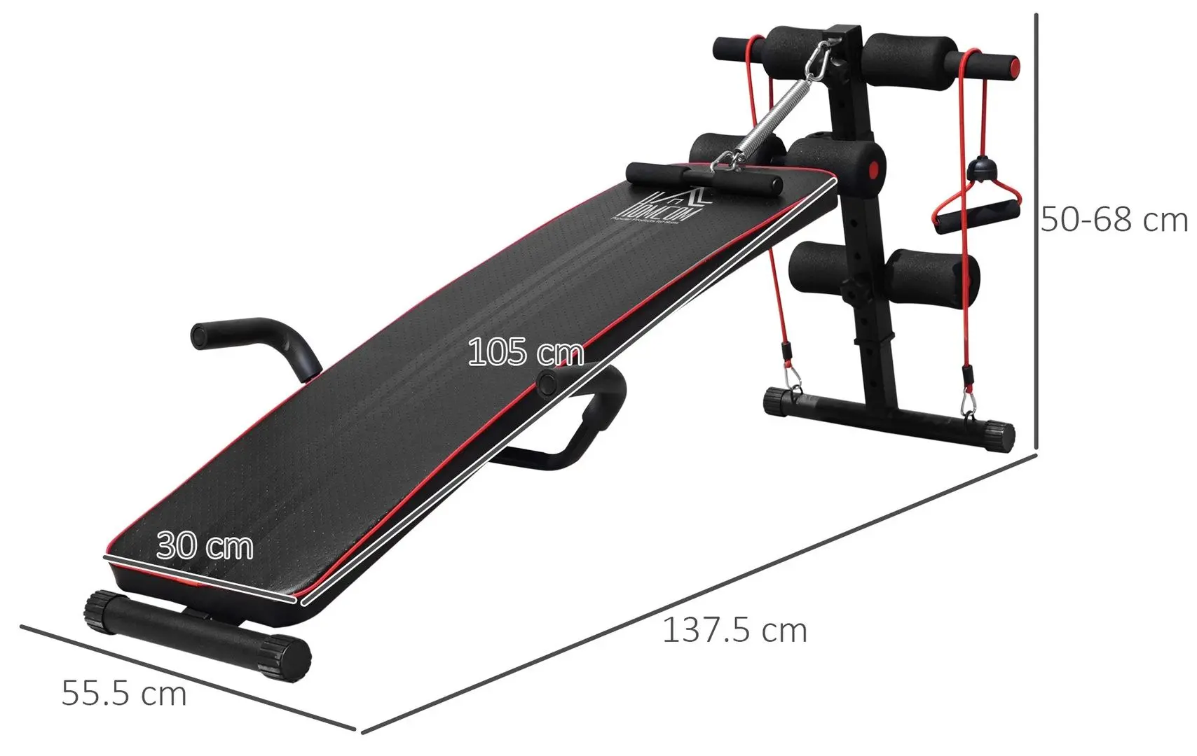 Banca pentru genuflexiuni Homcom  A91-072 (Black)