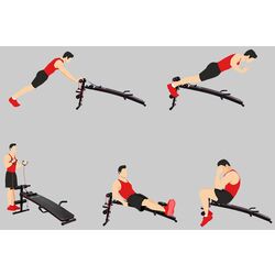 Banca pentru genuflexiuni Homcom  A91-072 (Black) Thumb