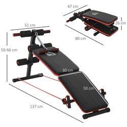 Banca multifunctionala Homcom A91-085 (Black) Thumb