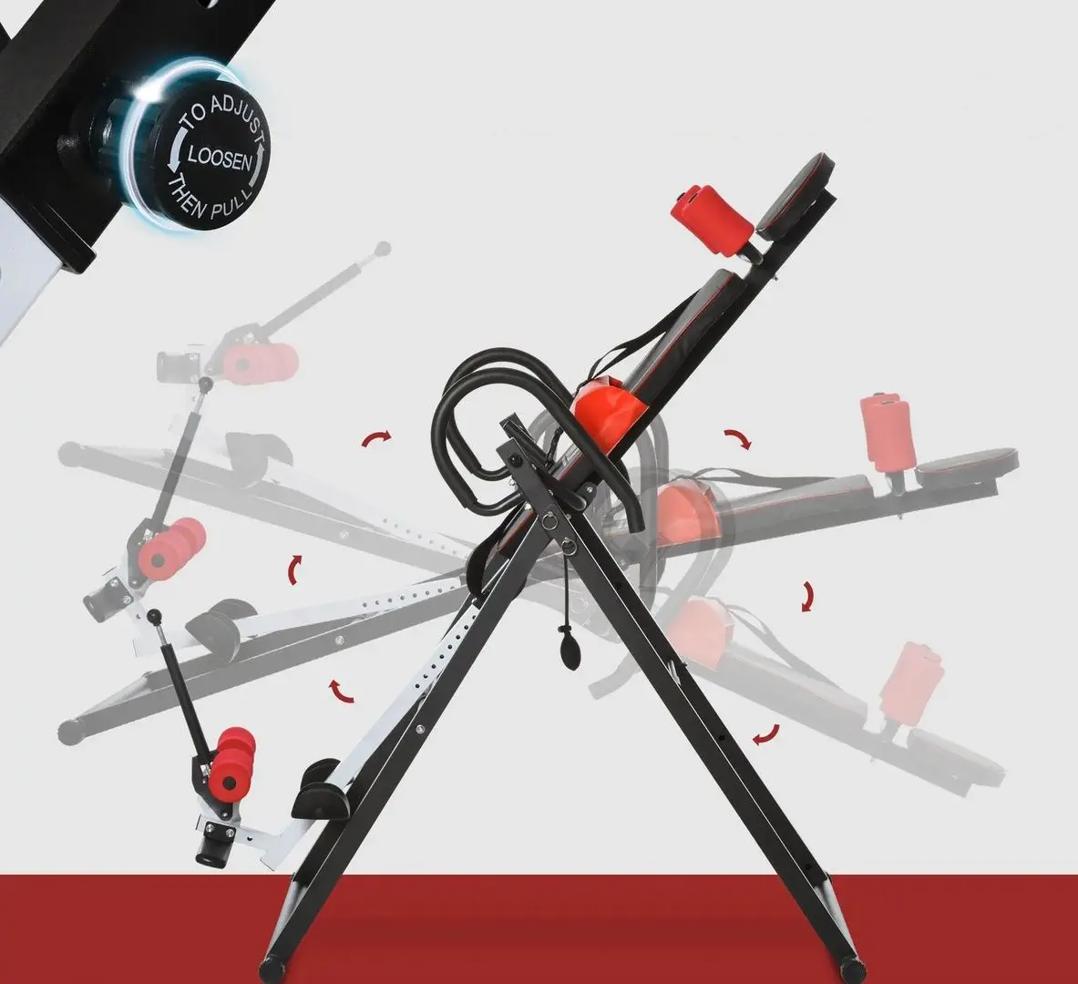 Скамья многофункциональная Homcom A91-090 (Black/Red)