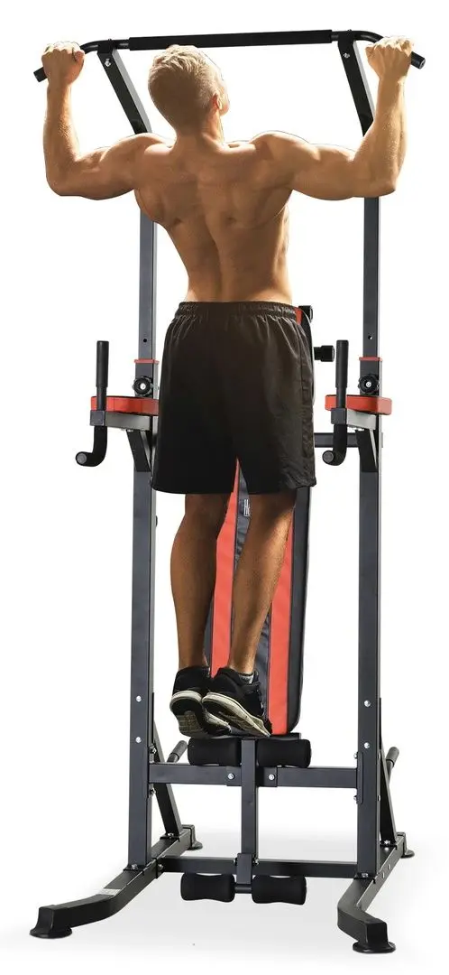 Скамья многофункциональная Homcom A91-092RD (Black/Red) - 3