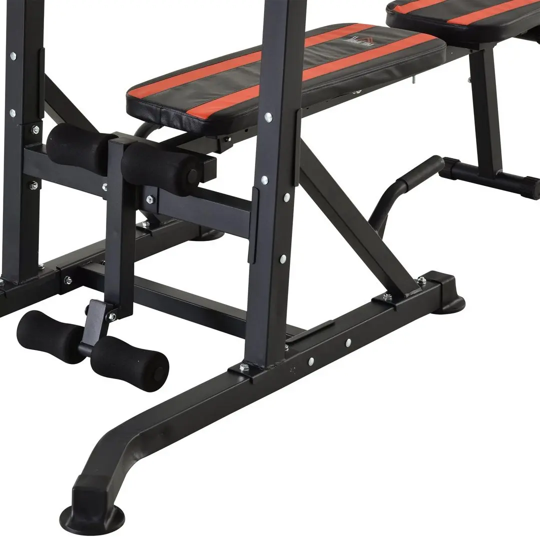 Скамья многофункциональная Homcom A91-092RD (Black/Red) - 6