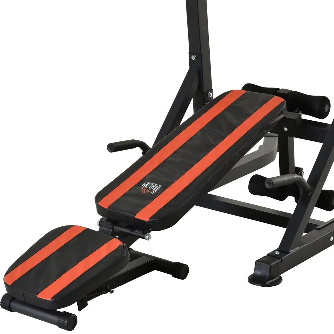 Скамья многофункциональная Homcom A91-092RD (Black/Red) - 7