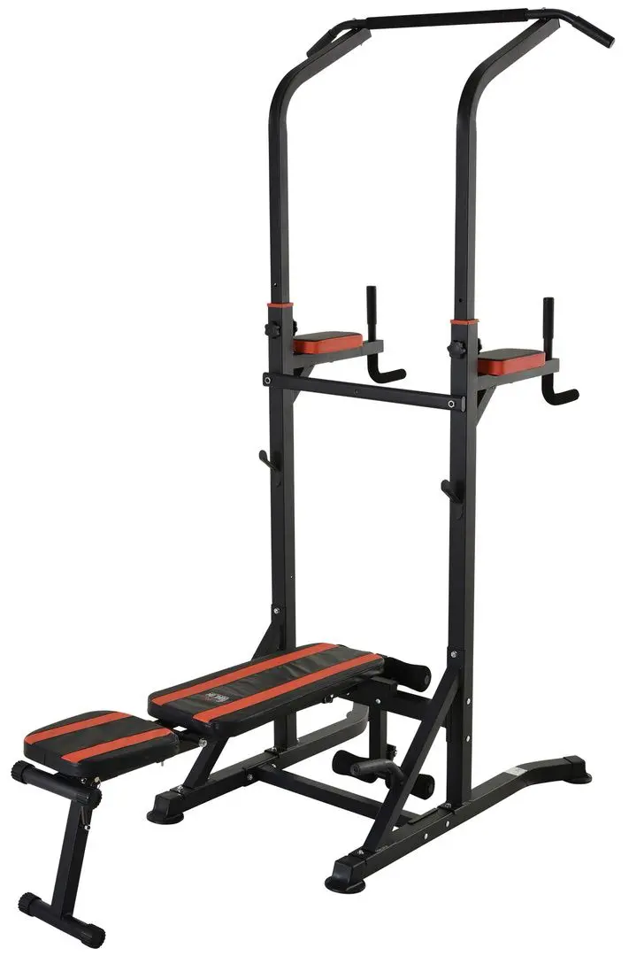 Скамья многофункциональная Homcom A91-092RD (Black/Red)