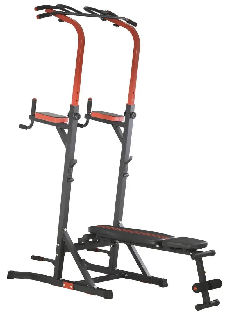 Скамья многофункциональная Homcom A91-113 (Black/Red)