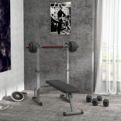 Скамья многофункциональная Homcom A91-180GY (Grey) Thumb
