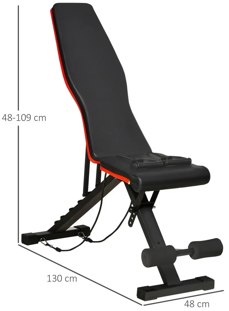 Banca forta reglabila Homcom A91-191V01 (Black/Red)