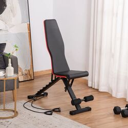 Banca forta reglabila Homcom A91-191V01 (Black/Red) Thumb