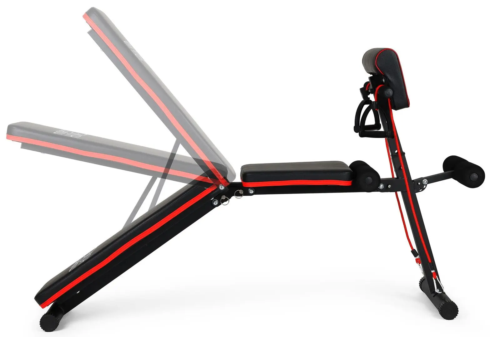 Скамья для силовых упражнений Modern Home UD2105 (Black/Red) - 5