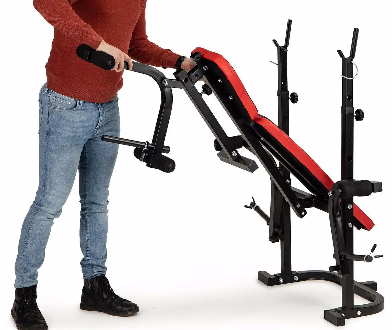 Banca multifunctionala Modern Home HREBH11 (Black/Red)