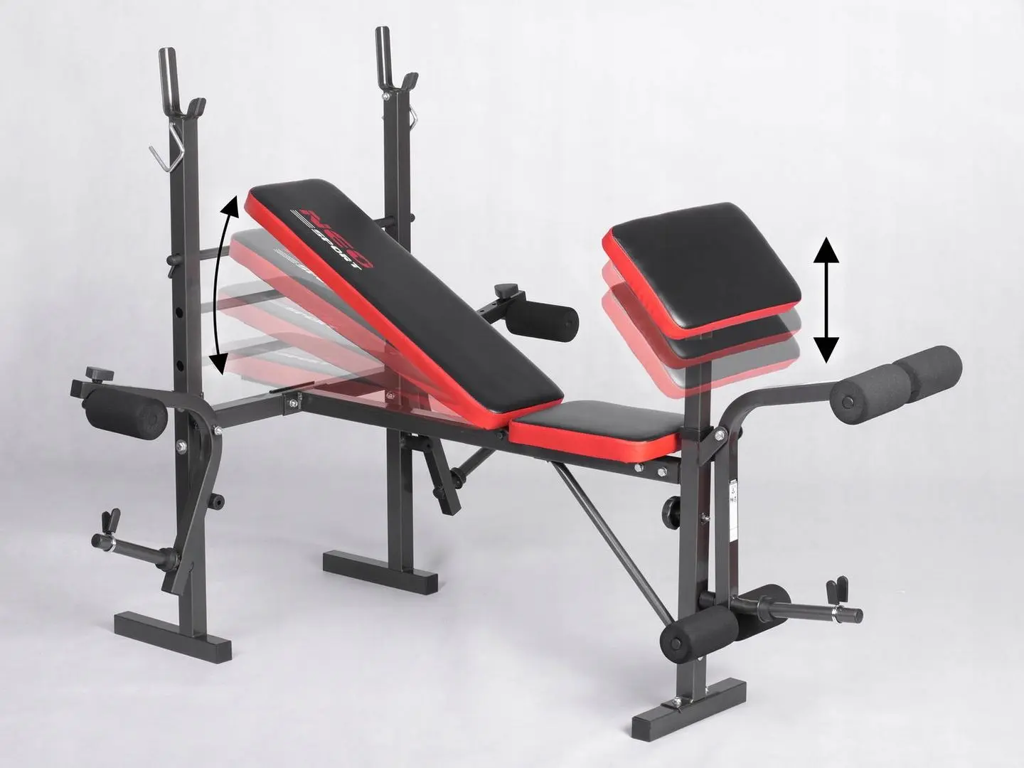 Многофункциональная скамья Neo-Sport NS-200 (Black/Red)