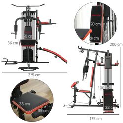 Мультифункциональный тренажер Sportnow A91-290V01BK (Black/Red) Thumb