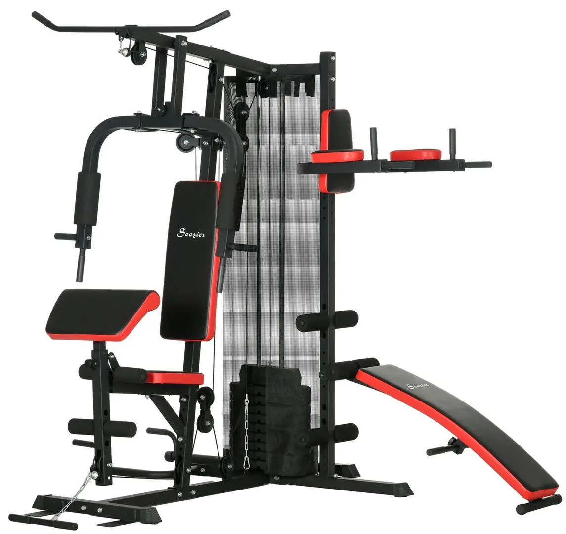 Мультифункциональный тренажер Sportnow A91-290V01BK (Black/Red)