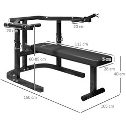 Banca powerlifting Sportnow A91-324V00BK (Black) Thumb