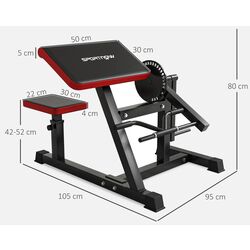 Banca multifunctionala Sportnow A91-327V00BK (Black/Red) Thumb