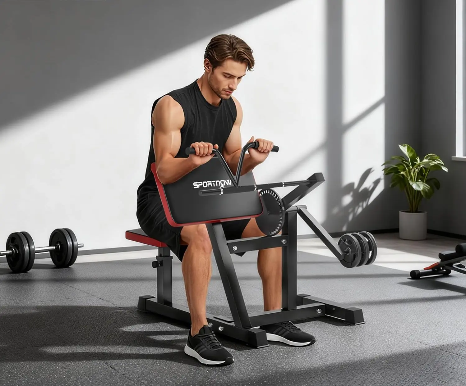 Banca multifunctionala Sportnow A91-327V01BK (Black) - 3