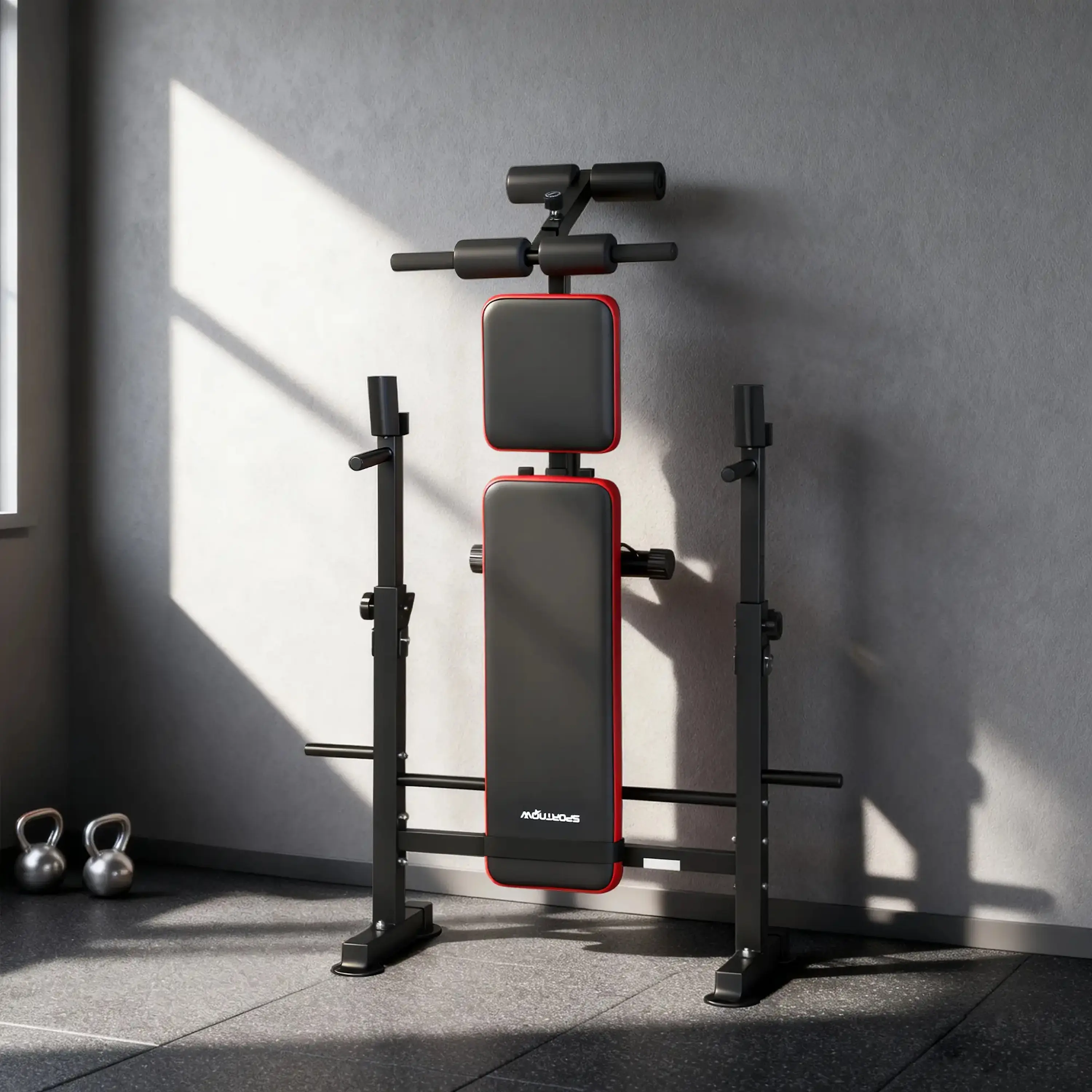 Скамья многофункциональная Sportnow A91-435V00RD (Red/Black) - 6