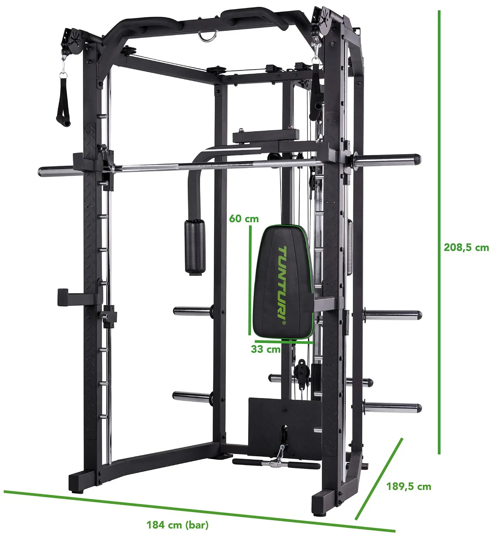Aparat multifunctional Tunturi SM80 (Black) - 5