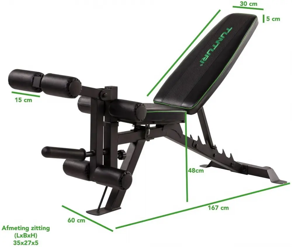 Скамья для пресса Tunturi UB60 (Black/Green) - 2