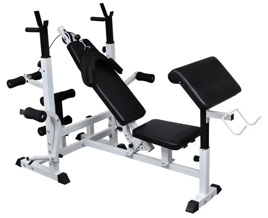 Banca multifunctionala vidaXL 90365 (Black/White)