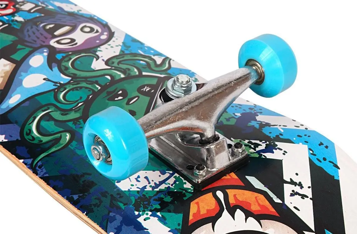 Skateboard Best Sporting Octopus Blue (Black/Blue) - 7