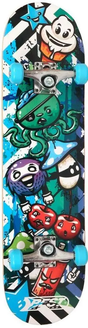 Skateboard Best Sporting Octopus Blue (Black/Blue)