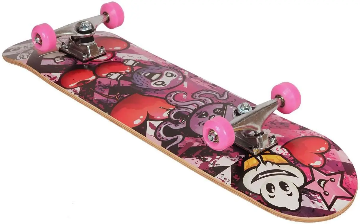 Skateboard Best Sporting Octopus Pink (Black/Pink) - 4