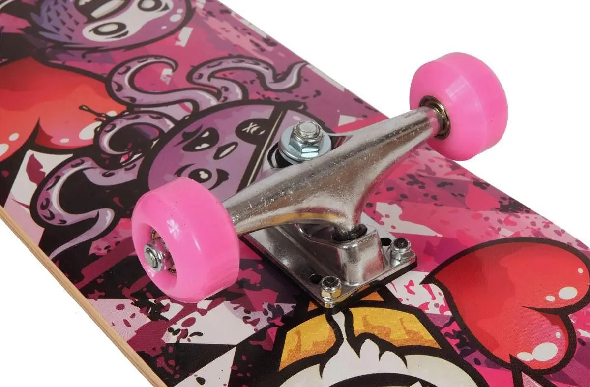 Skateboard Best Sporting Octopus Pink (Black/Pink) - 5