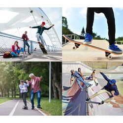 Skateboard Costway SP37670BL (Blue) Thumb